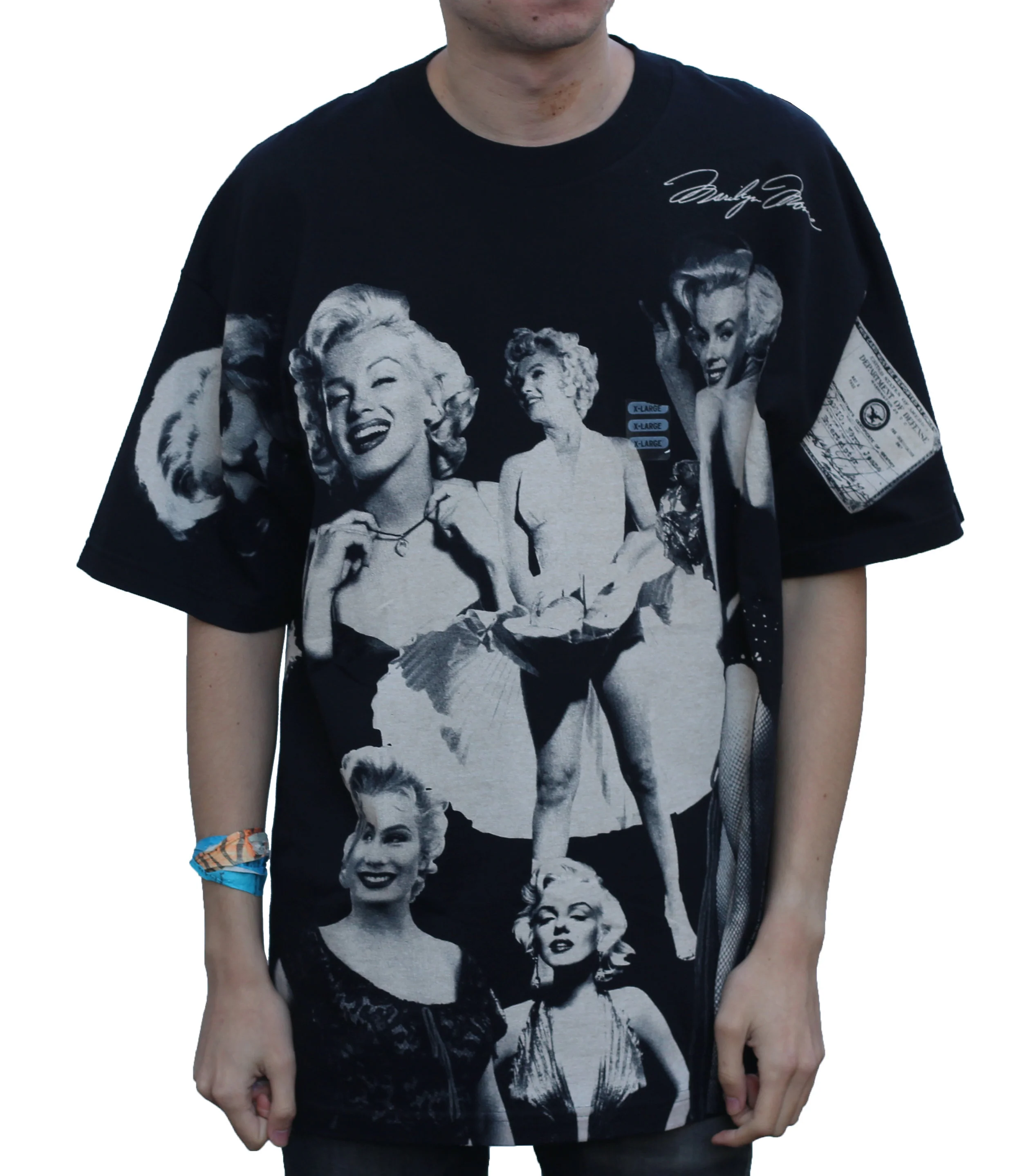 Vintage Marilyn Monroe All Over Double Sided Print T Shirt